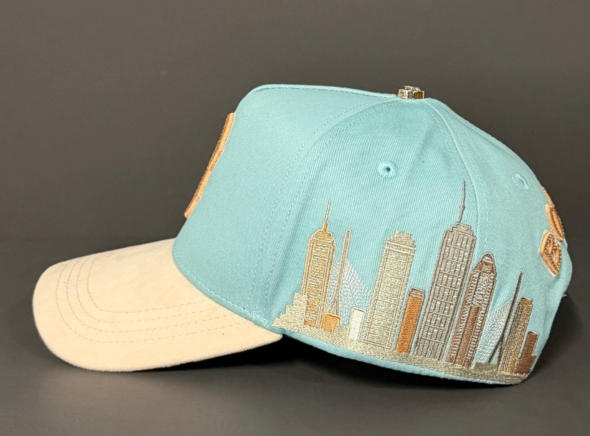 Boston blue/beige