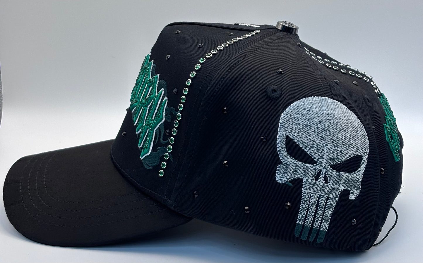 NY skull green