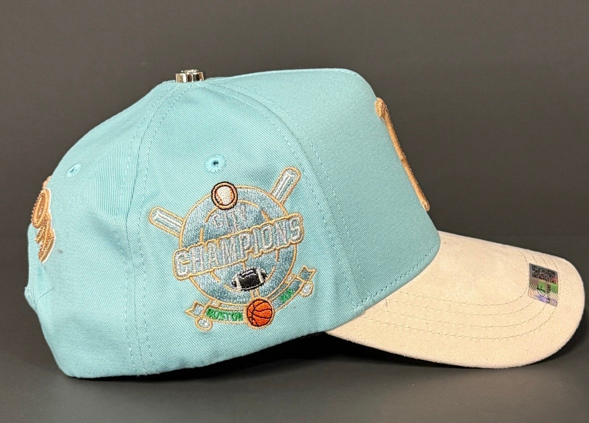 Boston blue/beige