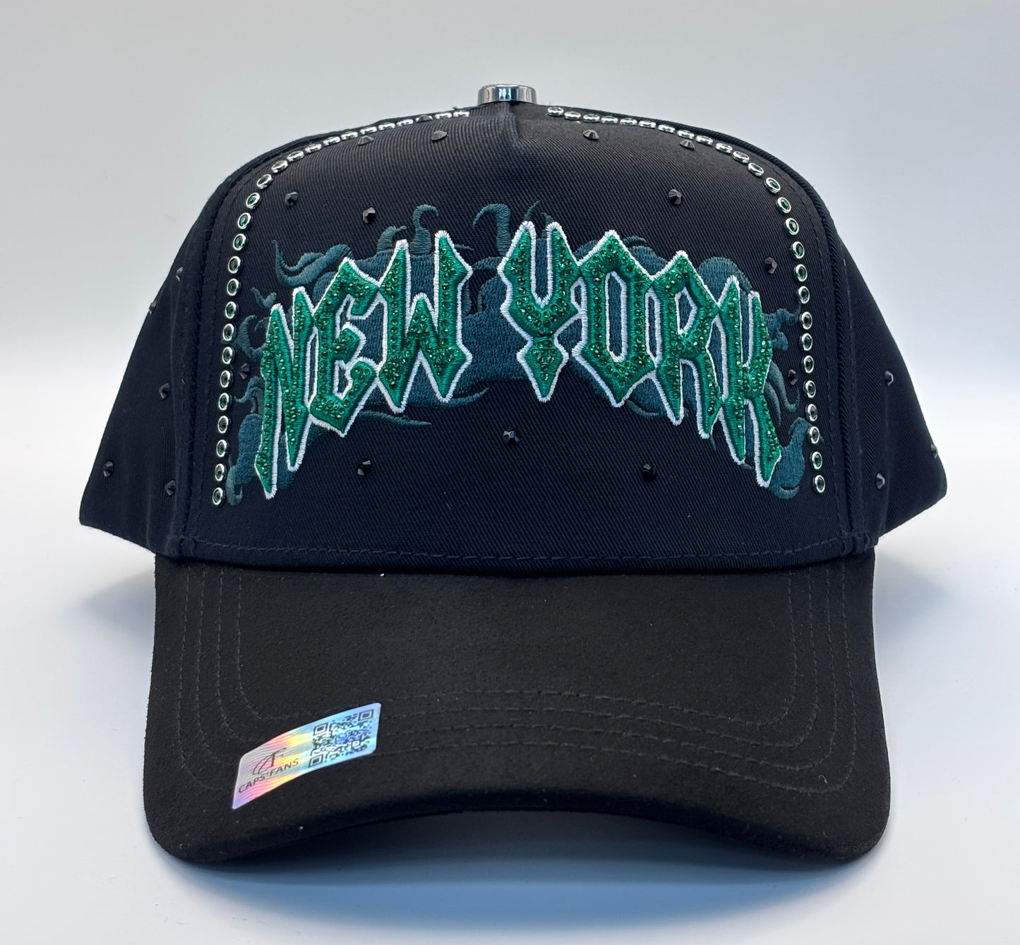 NY skull green